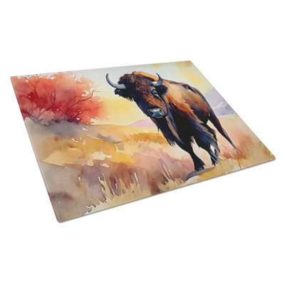 Planche à découper décorative en verre trempé avec œuvre d'art vibrante, planche à découper antidérapante pour la cuisine
