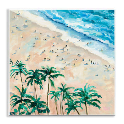 Waikiki Beach Overview Wall Plaque, design by Meredith Howse