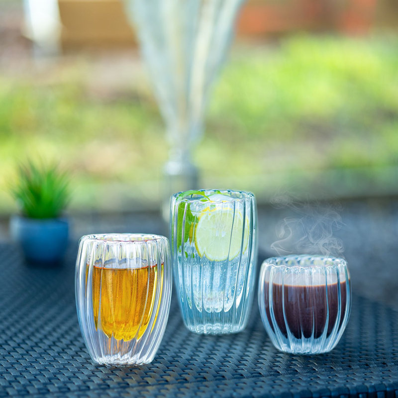 210ml Double Wall Glass, 4