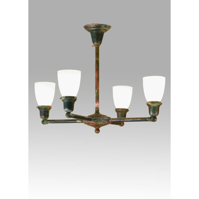Schoolhouse & Early Electric 4 - Light Chandelier
