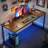 Computer Desk, 63 Inch Office Desk, Gaming Desk With Storage, Writing Desk Work Desk For Home Office, Study, Modern Simple Desk, Large Legroom, Metal Frame, Rustic Brown And Black