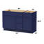Base de meuble-lavabo simple 51 po seulement-97679213
