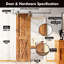 X Design Colour Solid Pine Wood Unassembled Door with Brushed Nickel Installation Hardware Kit-72603590-72603591