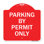 Enseigne Signmission Designer Series - Stationnement sur permis seulement | Panneau architectural rouge et blanc en aluminium de gros calibre 18 po x 24 po | Protégez votre entreprise et votre commune | Fabriqué aux États-Unis