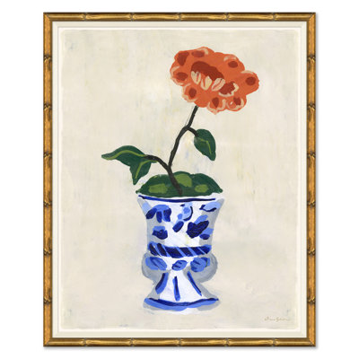 Mum in Porcelain Vase Print by Dana Gibson Soicher Marin