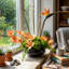 Organic Modern Arrangement Mixed Assortment Arrangement In Pot