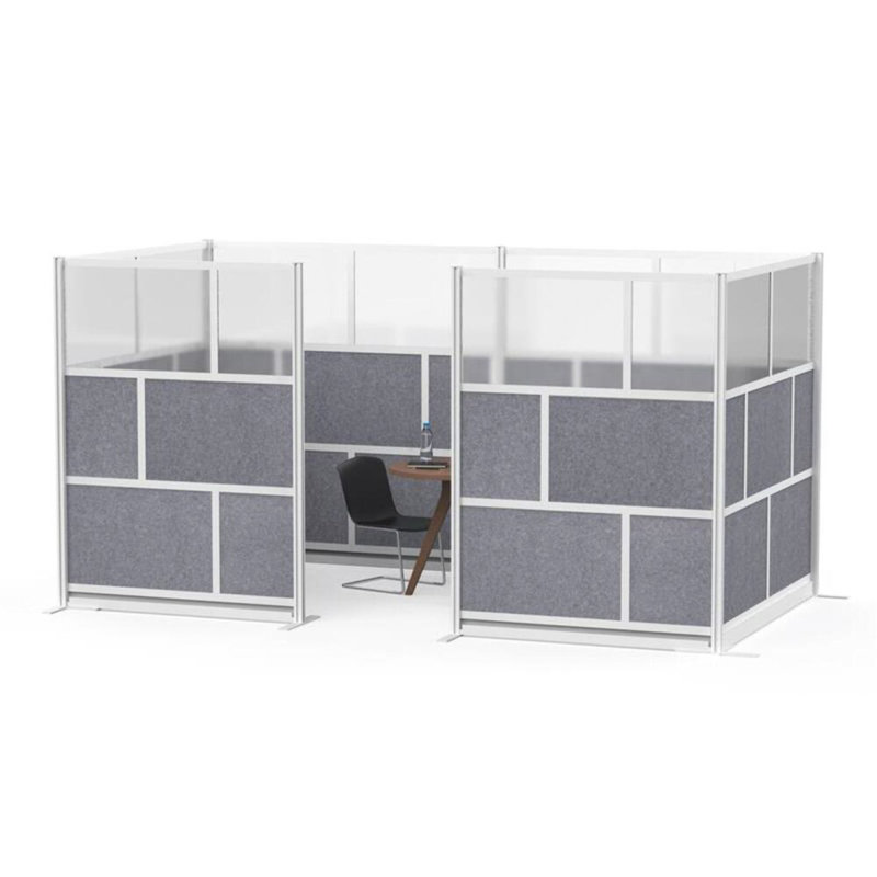 Semi-Transparent Frosted Acrylic and PET Floor Partition Screen