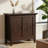 Redmond 32"W Solid Wood Transitional Low Storage Cabinet with Adjustable Shelves and Crown-Edged Top-1951633811