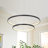Joleesa 2-Light Modern Chandelier Black Kitchen Island Pendant with Remote Control 24" Inches