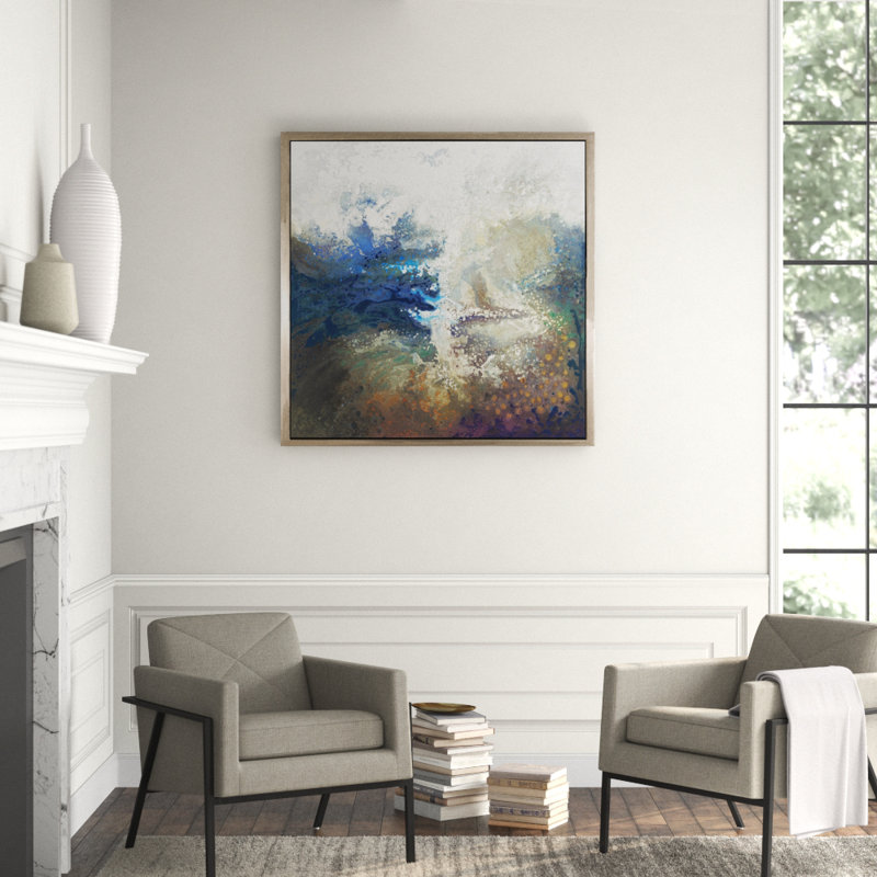 Under The Wave II Painting, 36" H x 36" W x 2.25" D