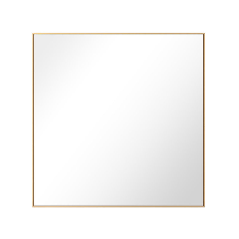 Miroir de salle de bain moderne et contemporain , Doré, 30 po x 30 po