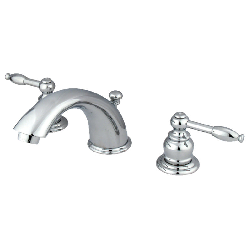 Robinet de salle de bain espacé Kingston, Chrome poli