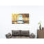 Peinture sur toile jaune moutarde envoûtante, 47 po x 27 po, peinte à la main pour l'automne 27 po