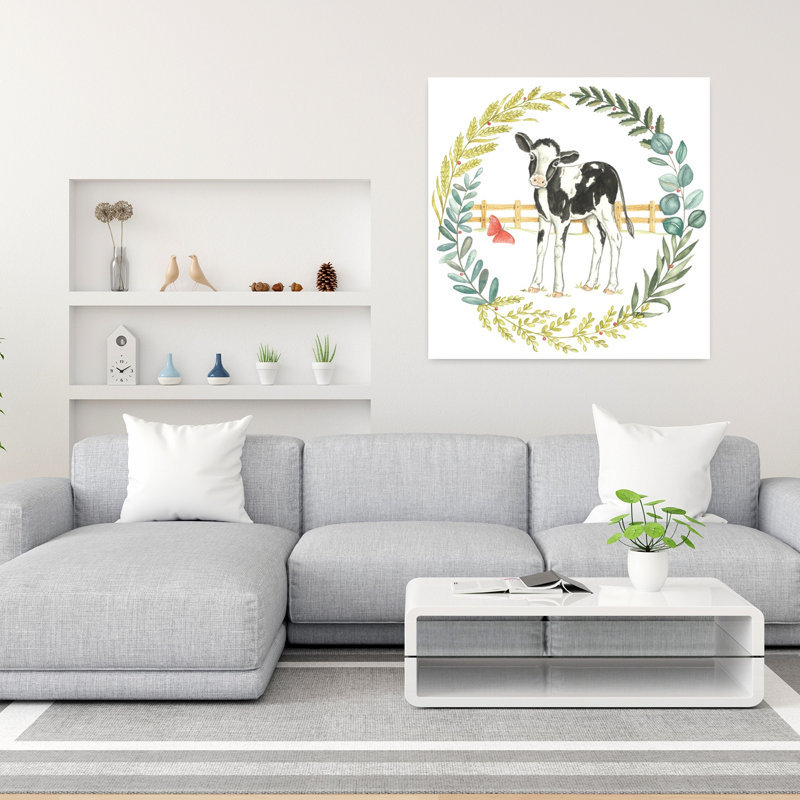 Art de la vache papillon, H 36 po x l 36 po