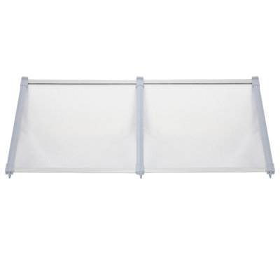 Dakota Fields 190cm W x 90cm D Plastic Cover Retractable Door / Window Awning