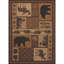 Tapis brun à imprimé animal Sayre-23261267