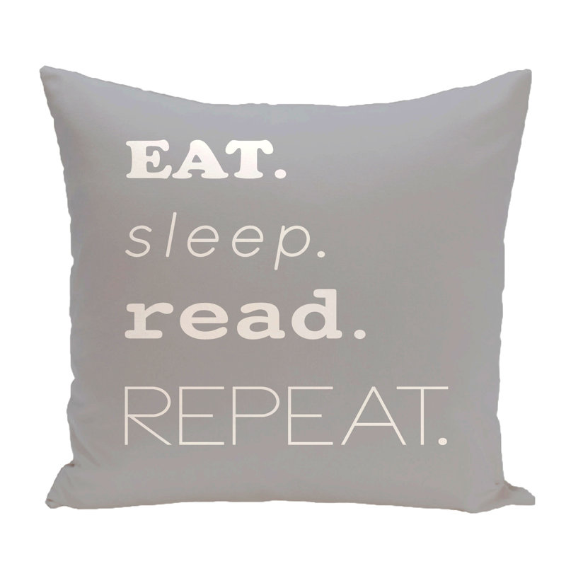 Beach Vacation Pillow Cover & Insert, 16" H x 16" W, Gray