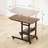 Height Adjustable C-Shaped End Table with Charging Station