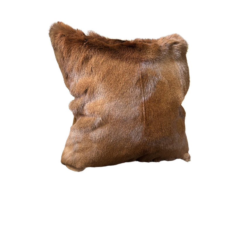 17X17” Impala Skin Pillow Case (Suede Backing)