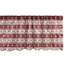Cantonnière Ambesonne - paquet de 2 - rouge scandinave blanc