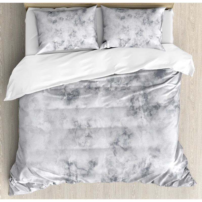 Modern & Contemporary Polyester Abstract Duvet Cover, King