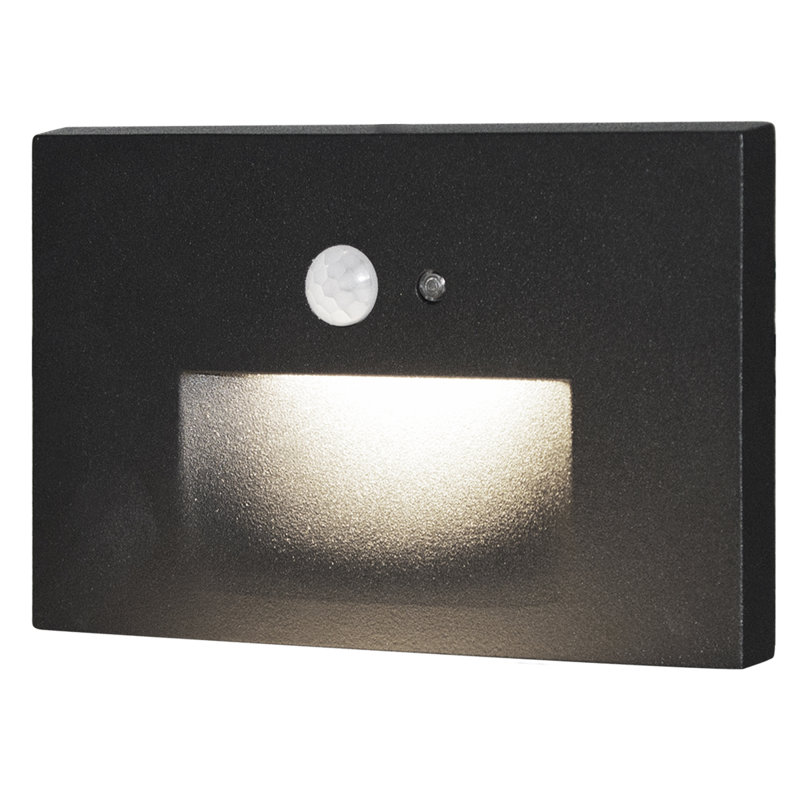 BAZZ Integrated LED Step Light, Black
