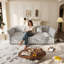 Canapé-lit gigogne surdimensionné de 254 cm (100 pouces), canapé-lit avec capitonnage floral en tissu fait main, canapé-lit multifonctionnel en velours pour le salon ou la chambre.-1720312206