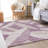 Premium Machine Washable Prisco Lavender Rug-1006417604