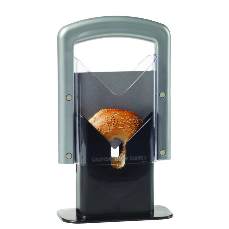 Hoan The Original Bagel Guillotine Universal Slicer, Silver