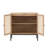 Set Of 2 Rolland A Console Table Side Table With Rattan Door