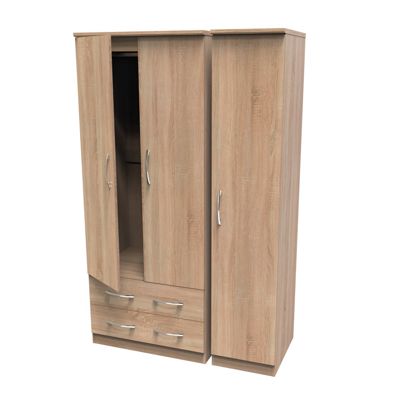 Tabathe Manufactured Wood Wardrobe, Bardolino Oak