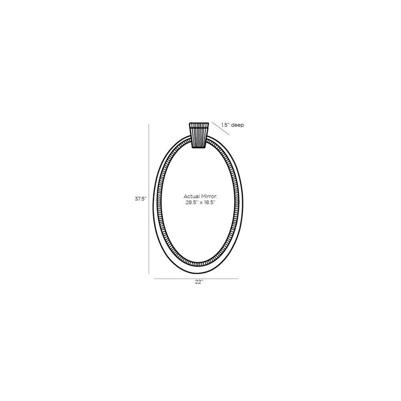 Tedesco Oval Mirror