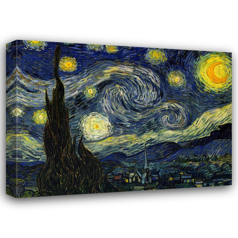 Nuit étoilée, H 18 po x l 24 po