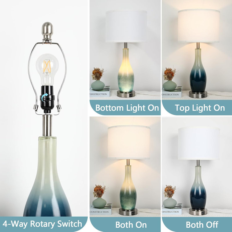 Glass Desk Lamp
