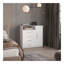 Commode 4 tiroirs Baylon - blanc