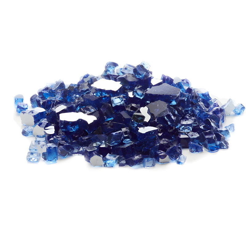 Verre de foyer 25 lb, Bleu de cobalt