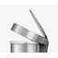 Simplehuman 45L Semi-Round Step Can with Liner Pocket, Brushed Stainless Steel-1991476047