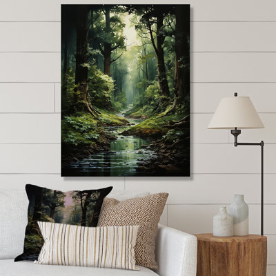 River Into Enchanted Woods I - Forest Wall Art