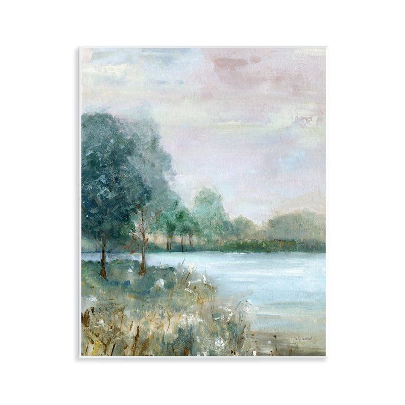 Plaque murale Serene Riverside View, design par Sally Swatland