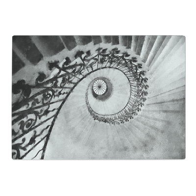 Tempered Glass Spiral Staircase Chopping Board