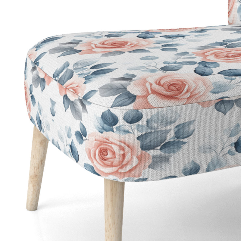 Chaise d'appoint rembourrée Girl, Chaise d'appoint sans accoudoirs