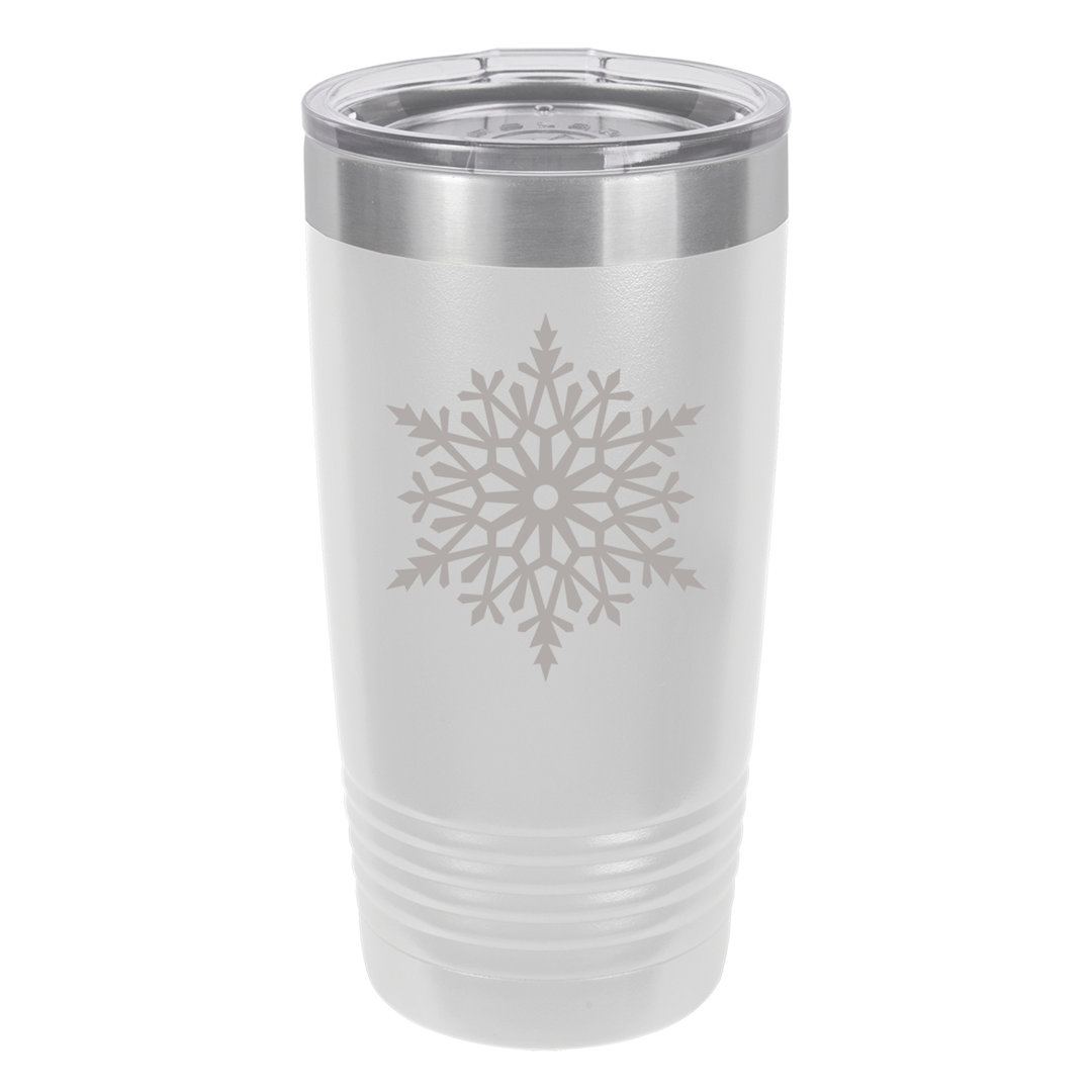 Let It Snow 20 oz Stainless Steel Travel Tumbler Susquehanna Glass 