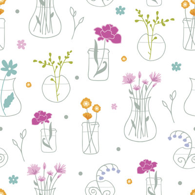 " Flowers In Vases " by Oksancia