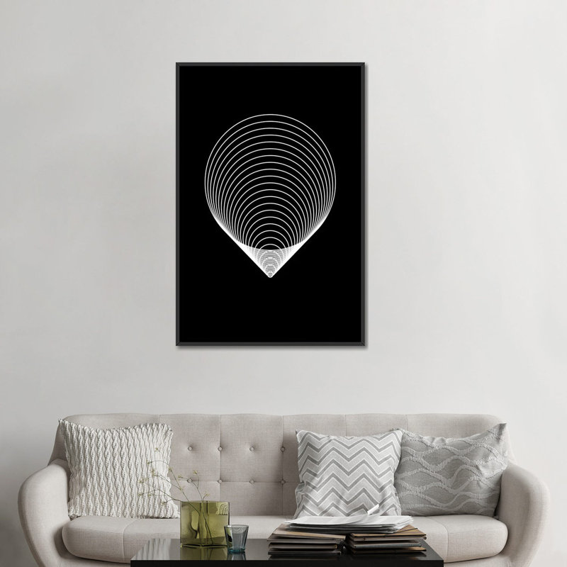 « the voice », reproduction d’impression sur toile, H 26 po x l 18 po x P 1,5 po, Toile avec cadre noir, Pas de tapis