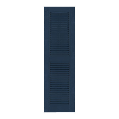 Custom Louvred Shutter with Straight Top