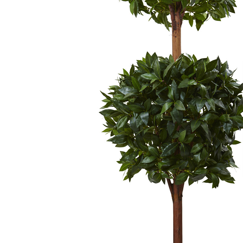 72'' Faux Foliage Tree in Wood Planter