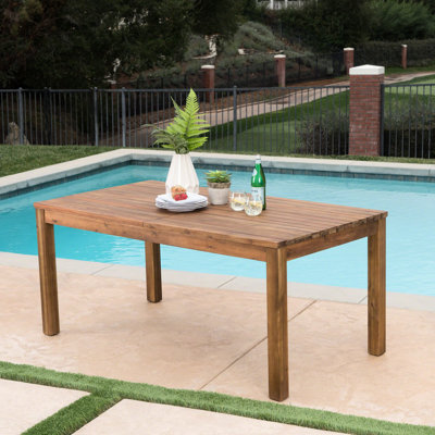 Table en bois avec fonction extensible pour l'extérieur