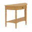 Petite console d'entrée en bois avec tiroir et tablette de rangement-2052653787