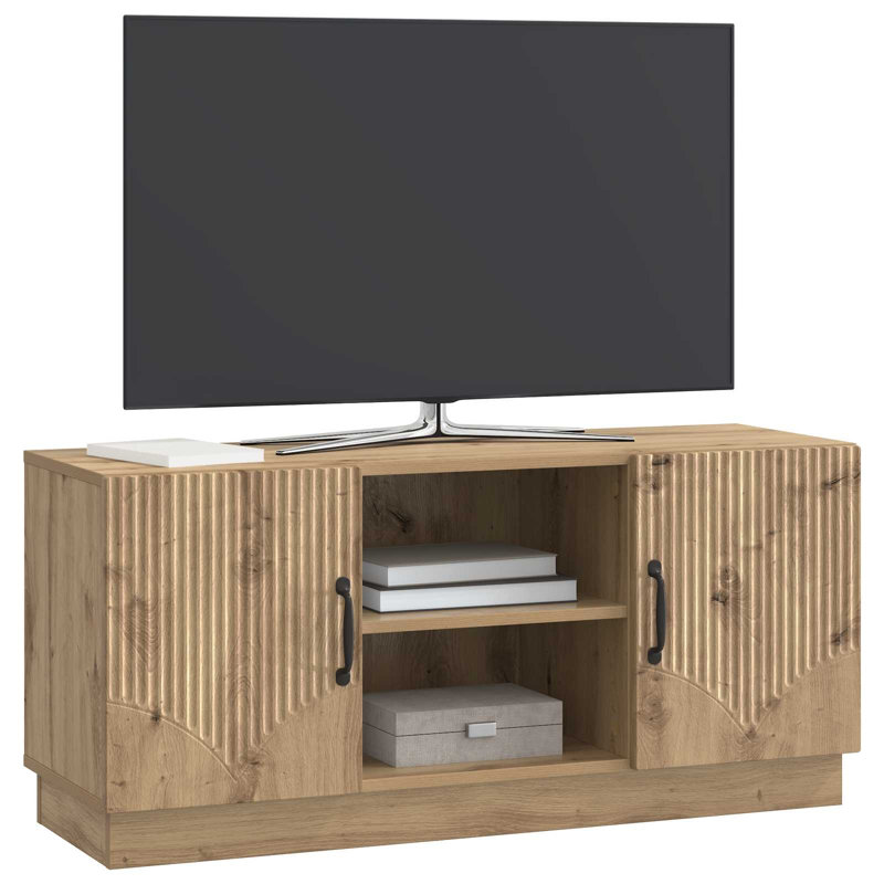 TV Stand, 47cm H x 102cm L x 34.5cm W, Artisan Oak