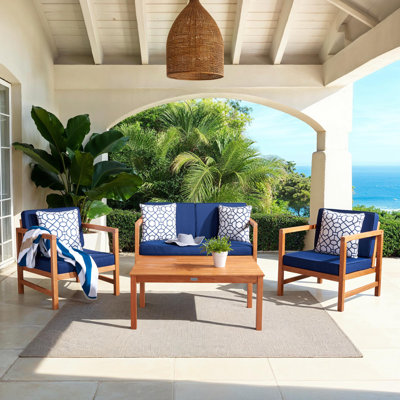 Soguda 4 Piece Sofa Seating Group with Cushions by Latitude Run